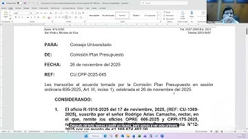 Consejo Universitario - UNED sesión ordinaria 3101