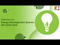 Webinar on energy management system iso 500012018  kbs certification