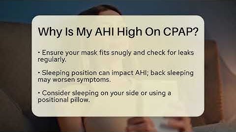 Why Is My AHI High On CPAP? - Sleep Apnea Support Network