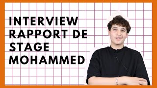 Interview rapport de stage : Mohammed