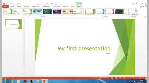 Class 4 Chapter 5 Introduction to Ms PowerPoint 2013