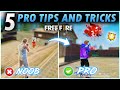 FREE FIRE TOP 5 PRO TIPS AND TRICKS 🔥 - GARENA FREE FIRE - FIREEYES GAMING