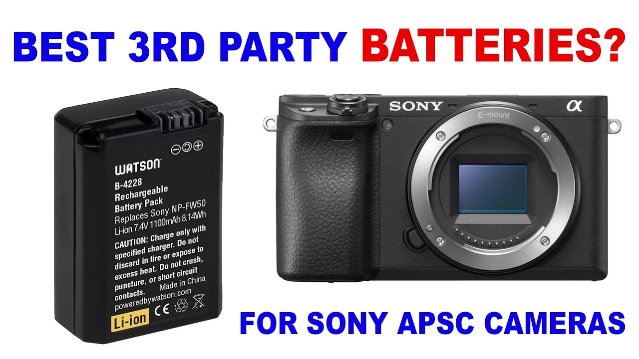 genezen Weigeren Tenslotte Best Battery for Sony APS-C Cameras [ a6400, a6500 Watson Batteries Review  ] - YouTube