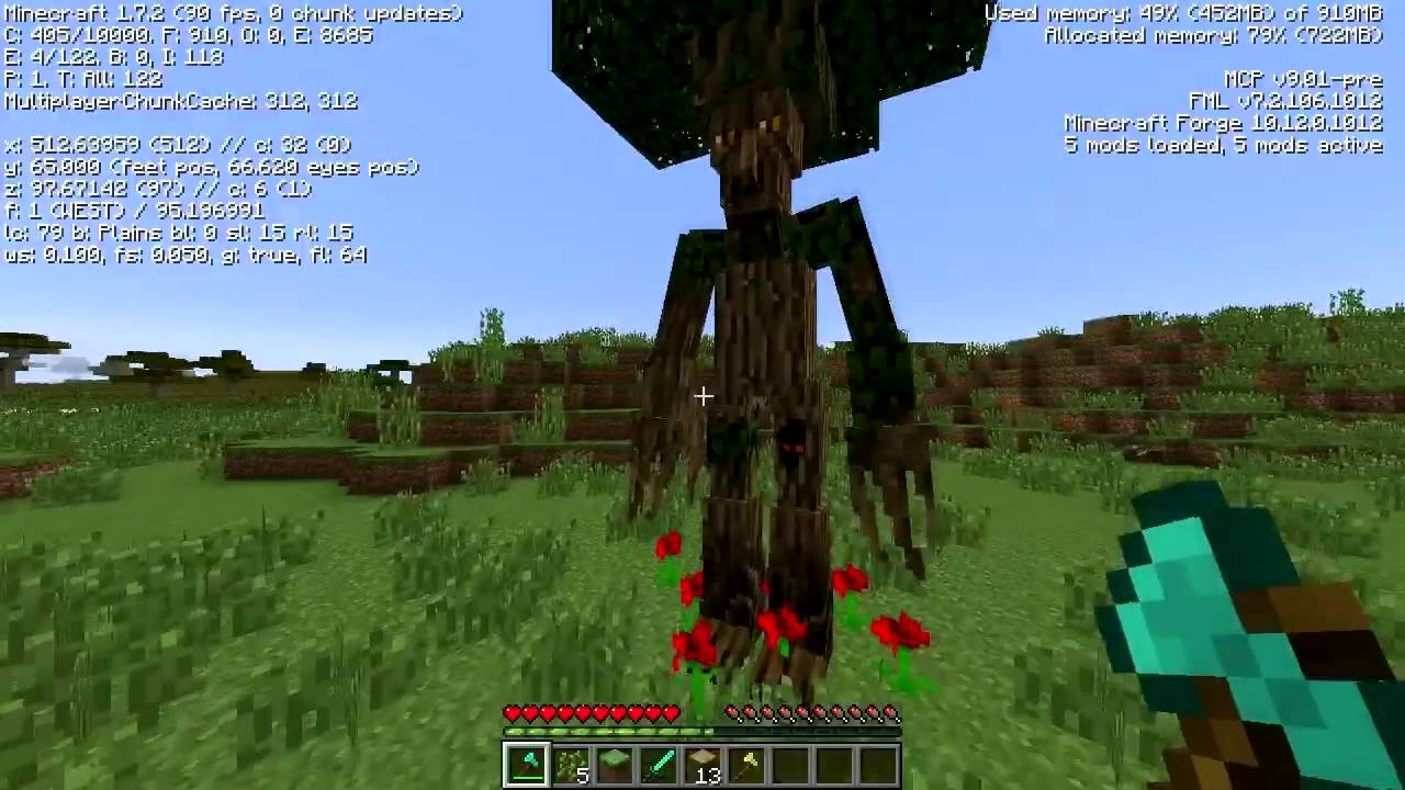 Minecraft Mods  SCARY TREE ENTS  iPodmail  1.7.4 