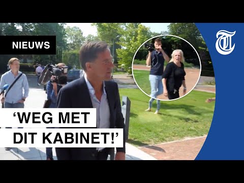 Rutte uitgejouwd in Groningen: ‘Oprutte!’