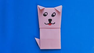 Оригами собака Как сделать собаку из бумаги // Origami dog. How to make a paper dog.