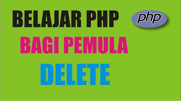 PHP MySQL Cara Delete atau Hapus Data Di Halaman WEB #16