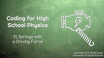 Coding for High School Physics 21 Springs with a Driving Force