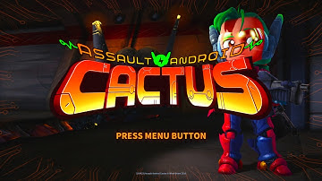 Assault Android Cactus Title Screen (PC, Vita, PS4, Wii U, Xbox One)