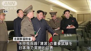 北朝鮮「水中核兵器（津波）」実験を実施と発表　日米韓の海上訓練に対抗(2024年1月19日)