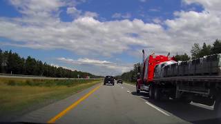 1 Hour of Driving in Quebec (Autoroute 20, Low Traffic, Chill)