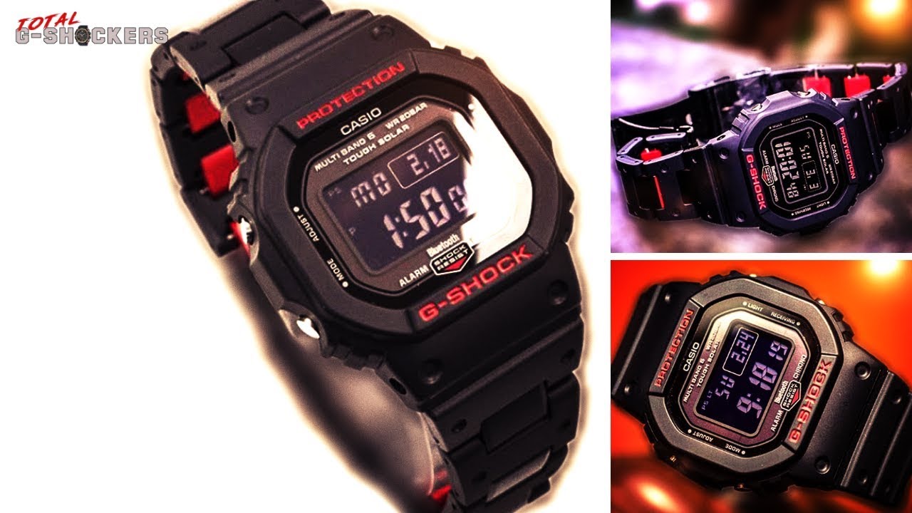 New Casio G Shock Gwb5600hr 1 Red Heritage Series Digital Watch Youtube