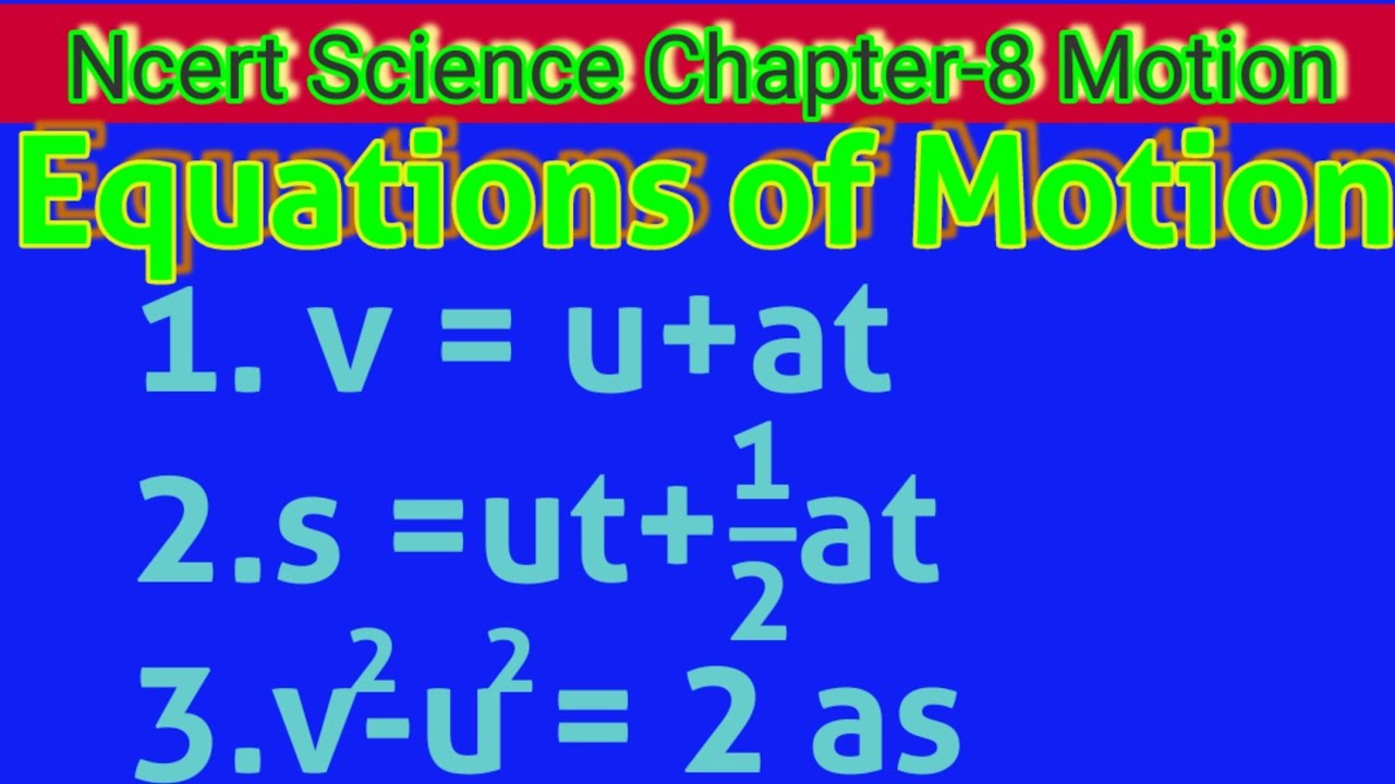 Chapter 8 Motion chapter-8 motion laws of motion - YouTube