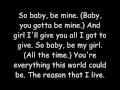 Michael Jackson Baby Be Mine W Lyrics