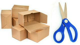 Cardboard Box School & College ️️ Work Education Project Craft