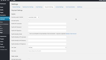 PayPal Gateway for Advanced Booking Calendar WordPress Plugin