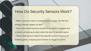 How Do Security Sensors Work? - SecurityFirstCorp.com