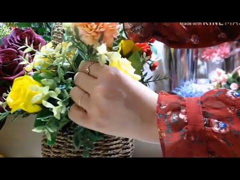 꽃바구니만들기 flower basket arrangement