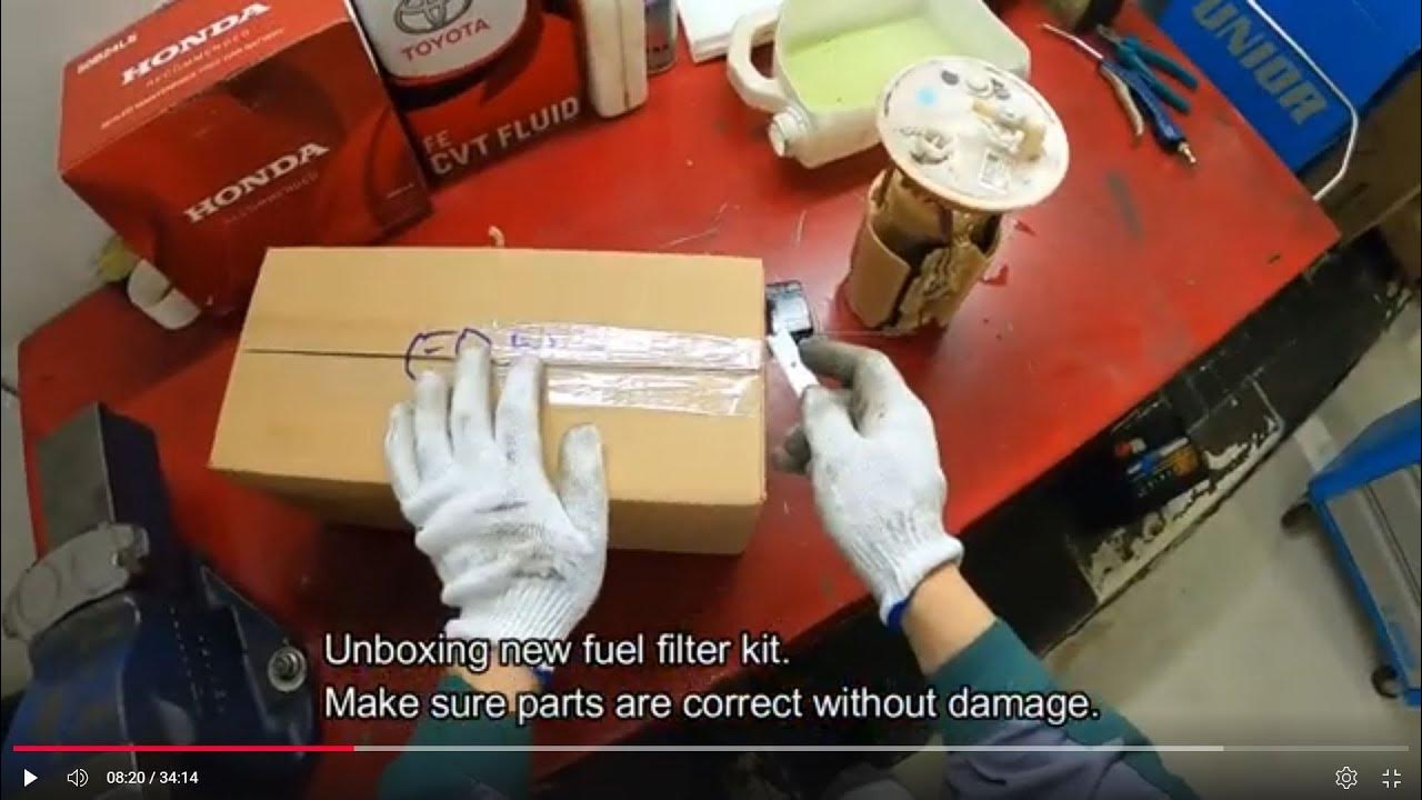 REPLACE FUEL FILTER STEP BY STEP YouTube