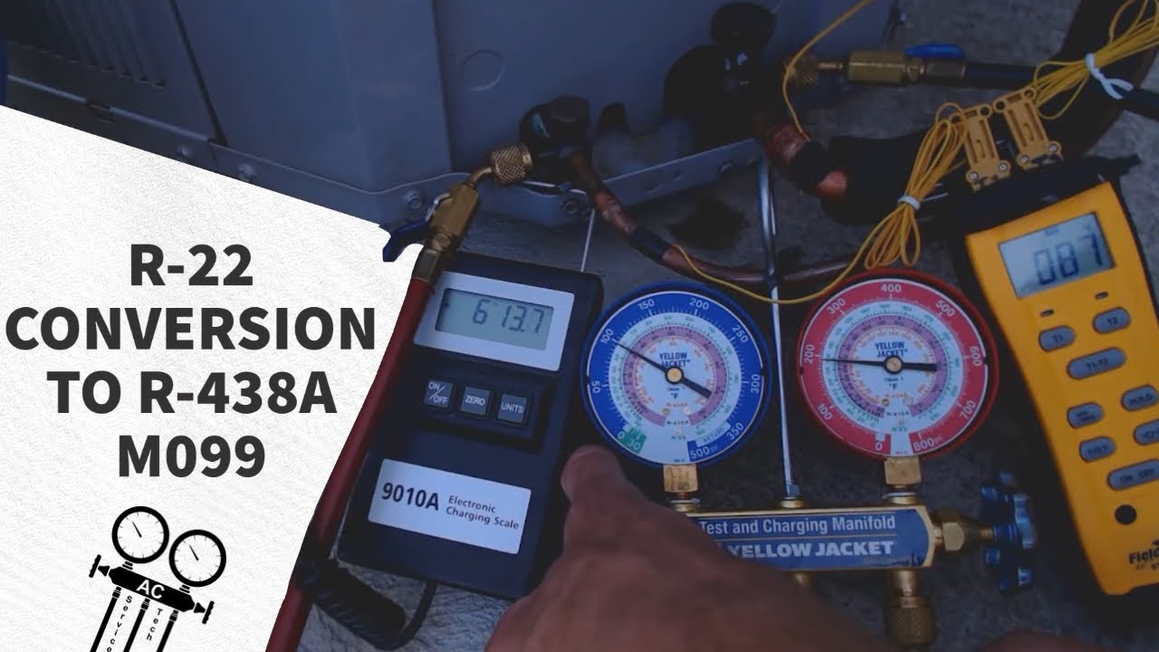 r-22-conversion-to-r-438a-m099-reading-pressures-adding-refrigerant-disconnect-youtube