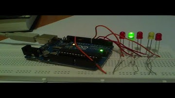 Arduino. Práctica 1. Secuencia de LEDs en forma de ola.