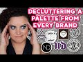 If I had to DECLUTTER one palette from EVERY BRAND | inspired by @battybean