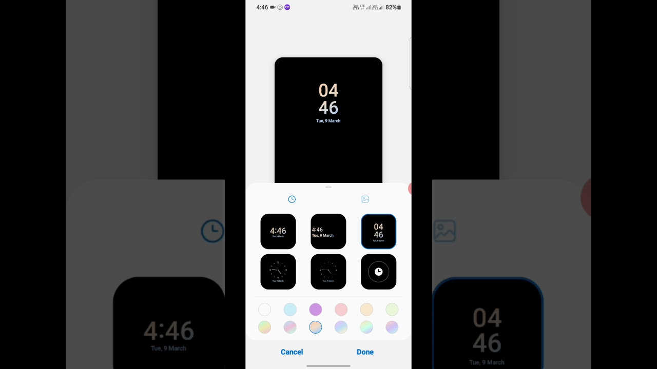 samsung F62 Always on display 