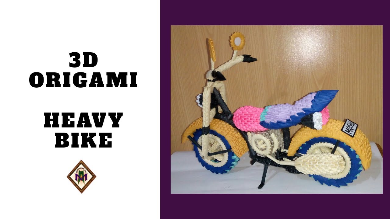 3d origami fahrrad
