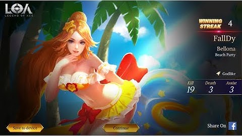 Bellona - Legend of Ace Full Gameplay Ranked Match | (iOS/Android) #LOA