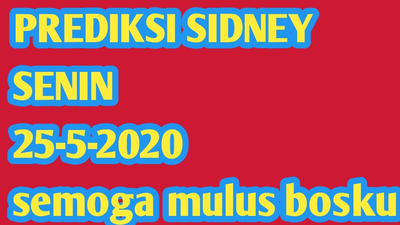 27 Prediksi sidney hari ini 15 februari 2021