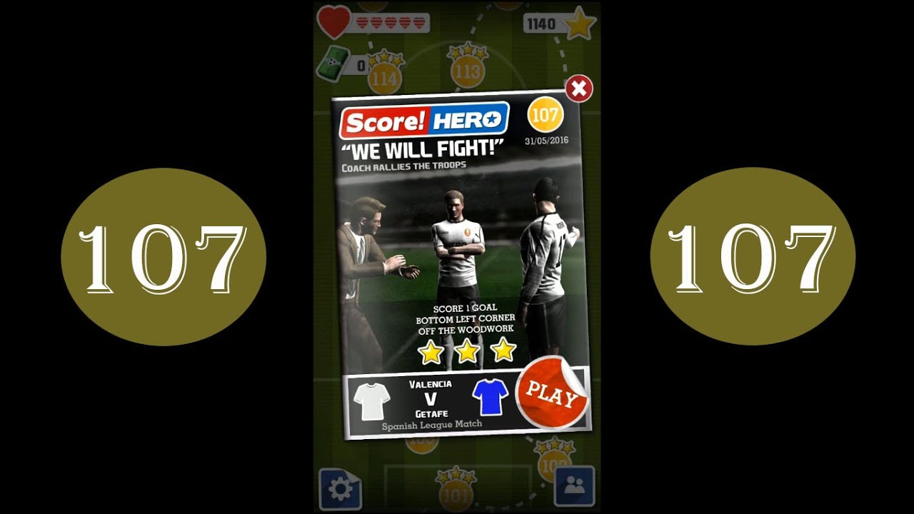 Score Hero - level 107 - 3 stars - YouTube
