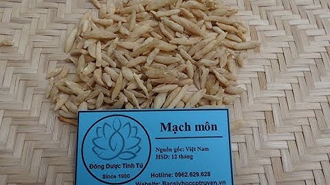 MẠCH MÔN Vị thuốc có tác dụng dưỡng âm nhuận phế, ích vị sinh tán, thanh tâm trừ phiền