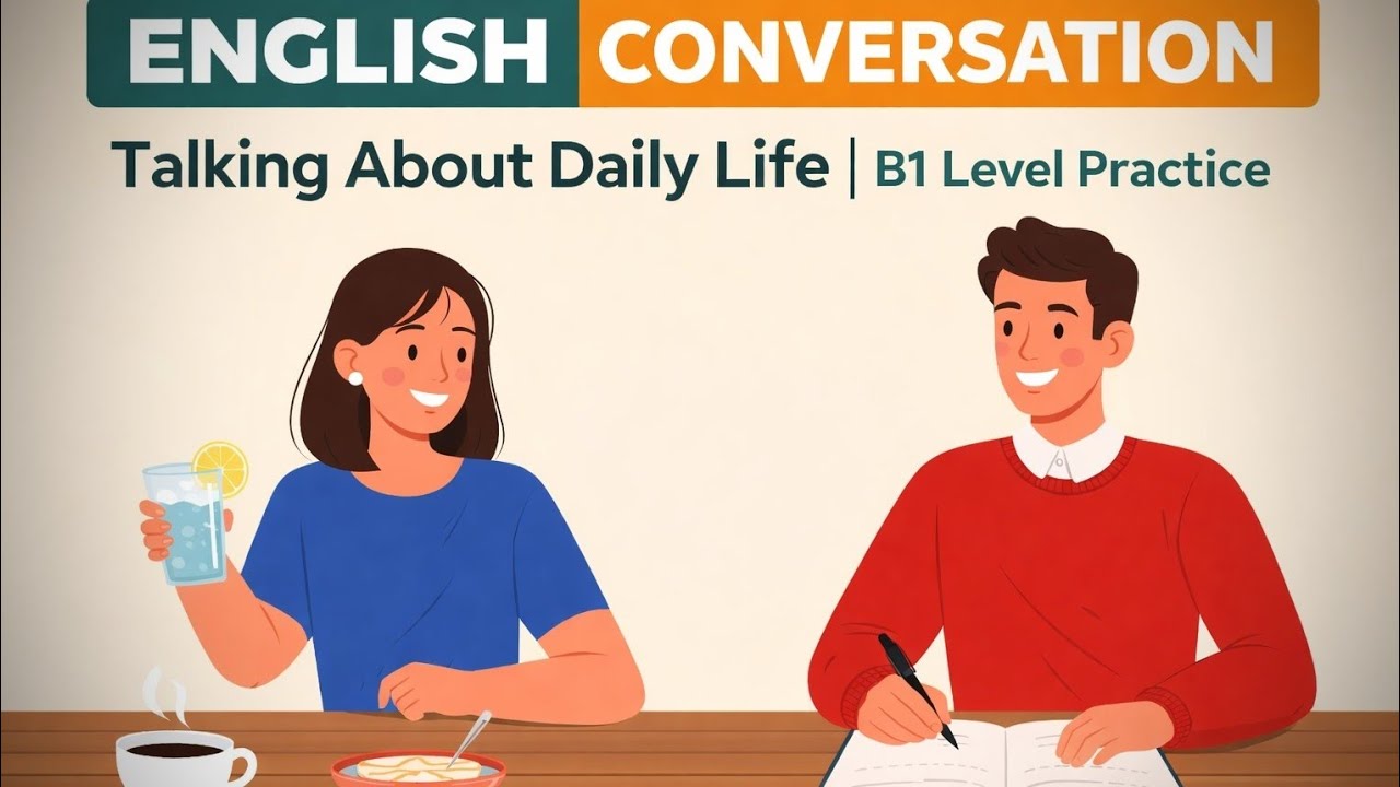 English Conversation Talking About Daily Life | B1 Level Practice