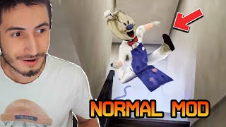 NORMAL MODDA OYUNU BİTİRDİK (ROD MERDİVENDEN YUVARLANDI)?| ICE SCREAM 5