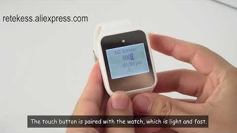 Retekess TD108  Pager Wireless Calling System 2 Watch Receiver + 15 TD017 Call Button Transmitter