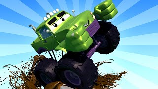 Special Avengers - Marley is Hulk Tom the Tow Truck's Paint Shop - Car City ! Cars Cartoon for kids