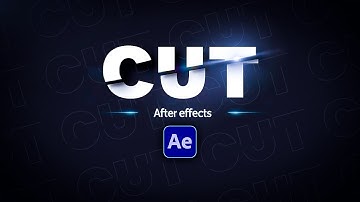How to create AMAZING CUT and SLICE Text Animation in After Effects