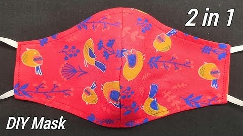 Very Easy New Pattern Mask - 3 layers | Face Mask Sewing Tutorial | Anyone Can Make This Mask Easy