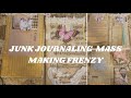 EASY JUNK JOURNALING: JOIN ME FOR AN EASY MASS MAKING FRENZY LOTS OF EPHEMRA!!!!!