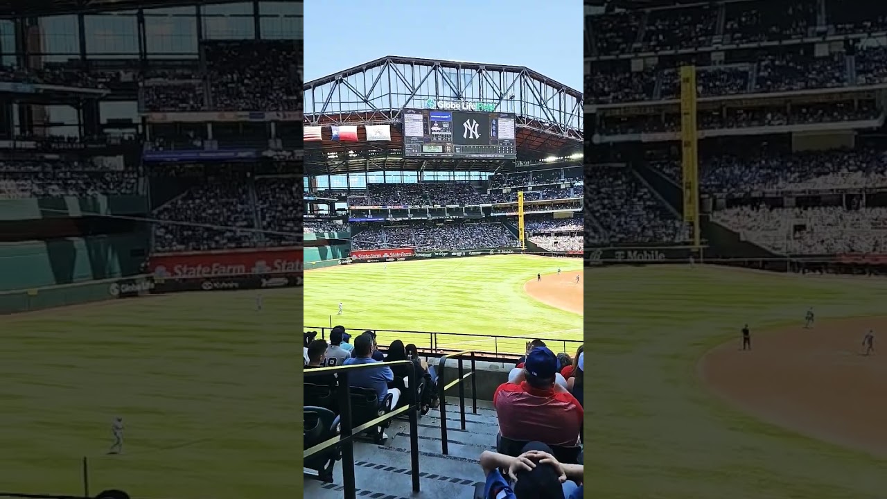 Globe Life Field Home of Texas Rangers view from sec 105 row 7 seat 1  4/30/23 