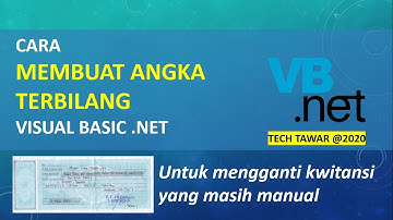 VB NET - Cara Membuat Angka Terbilang Pada Visual Basic .NET