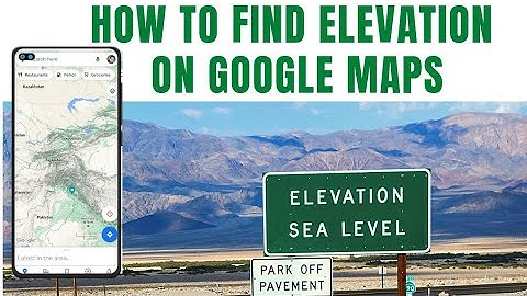 Find Elevation In Google Maps || Google Maps #googlemaps