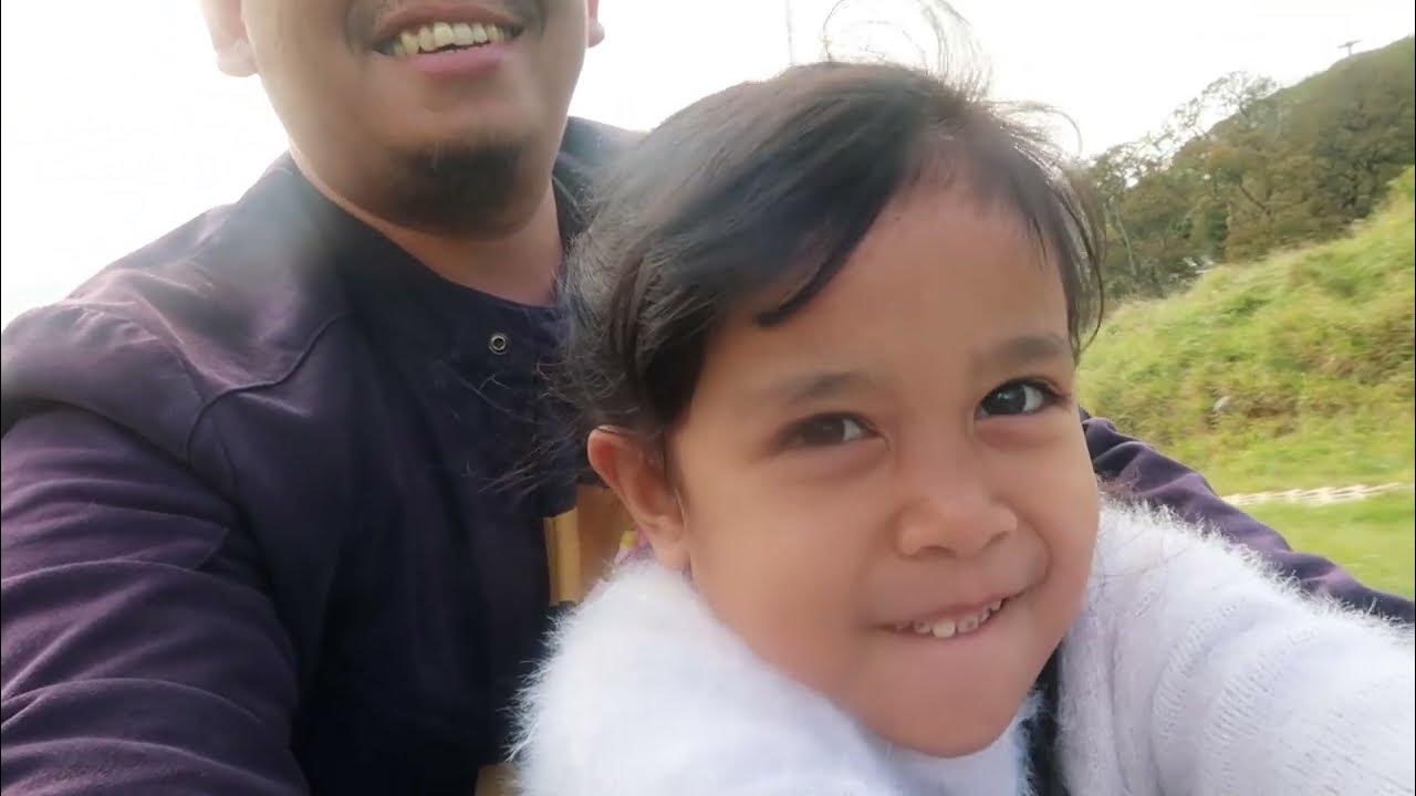 We (Qanita and Ayah) rode the longest Cresta Toboggan slide (575m long