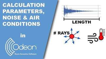 Calculation parameters in the Room Setup - ODEON tutorial