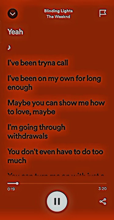 Blinding Lights [LYRICS] [PART 1] #theweeknd #lyrics - YouTube