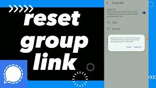 How To Reset Group Link On Signal App screenshot 5