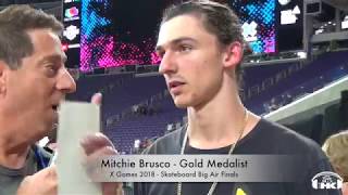 X Games 2018 - Skateboard Big Air Winners Mitchie Brusco, Clay Kreiner &amp; Trey Wood Interviews