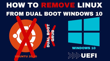 How to Remove Ubuntu from Dualboot windows 10 | UEFI | Step By Step (2021)