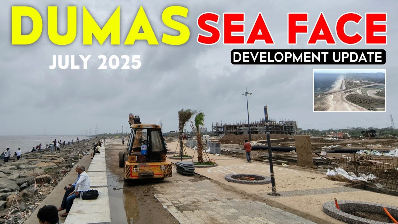 Dumas Sea Face Development Latest Update july 2025 | Surat Dumas Beach Gujarat #rinkuinfra