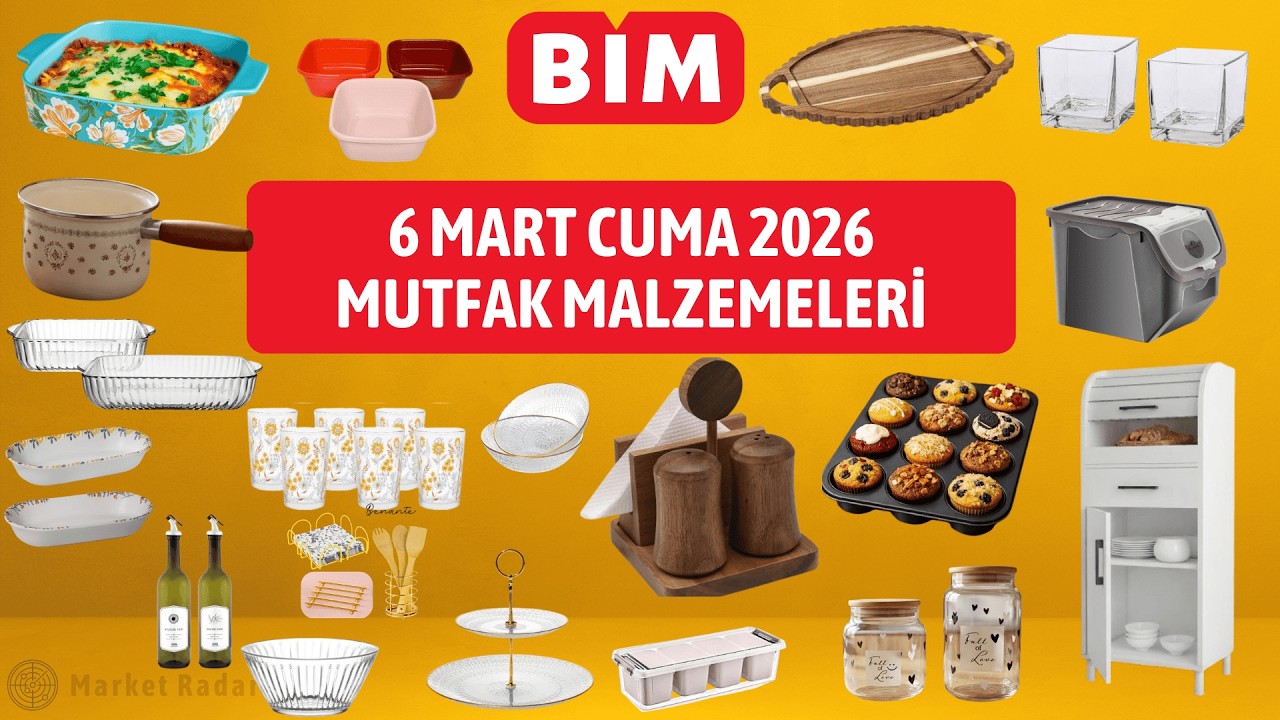 BİM 6 MART CUMA 2026 AKTÜEL ÜRÜNLER KATALOĞU | MUTFAK MALZEMELERİ #BİM #aktüel
